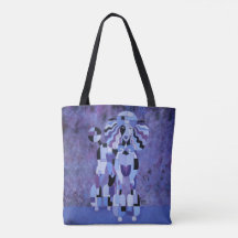 Poodle Tote Bag - Purple