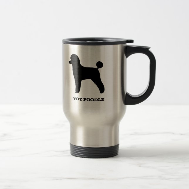 Poodle (Toy, Lamb Cut) Travel Mug (Right)