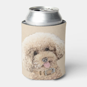 Poodle (Toy, Miniature) Painting Original Dog Art Can Cooler
