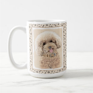 Poodle (Toy, Miniature) Painting Original Dog Art Coffee Mug