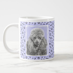 Poodle (Toy, Miniature) Painting Original Dog Art Large Coffee Mug