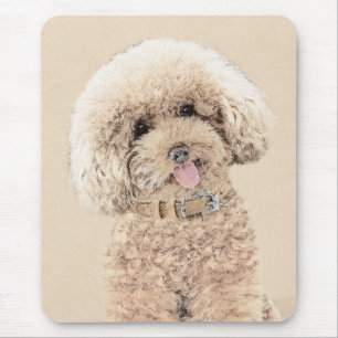 Poodle (Toy, Miniature) Painting Original Dog Art Mouse Mat
