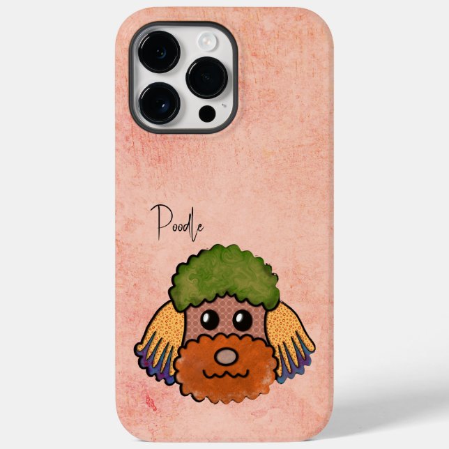 Poodle Ugly Face Case-Mate iPhone Case (Back)