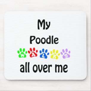 Poodle Walks Design Mouse Mat