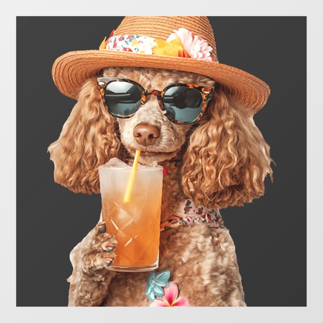 Poodle Window Cling (Sheet)