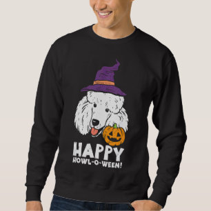 Poodle Witch Happy Howl O Ween Halloween Dog Men W Sweatshirt