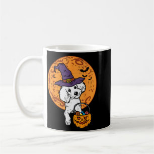 Poodle Witch Moon Jack O Lantern Halloween Dog Men Coffee Mug