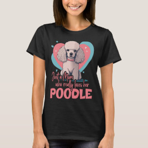 Poodledog with heartdecoration  Poodlemom  2 T-Shirt