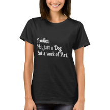 Poodles Artwork Ladies T-shirts