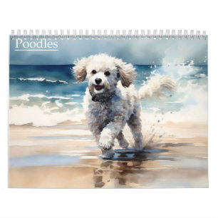 Poodles Calendar, any year Calendar