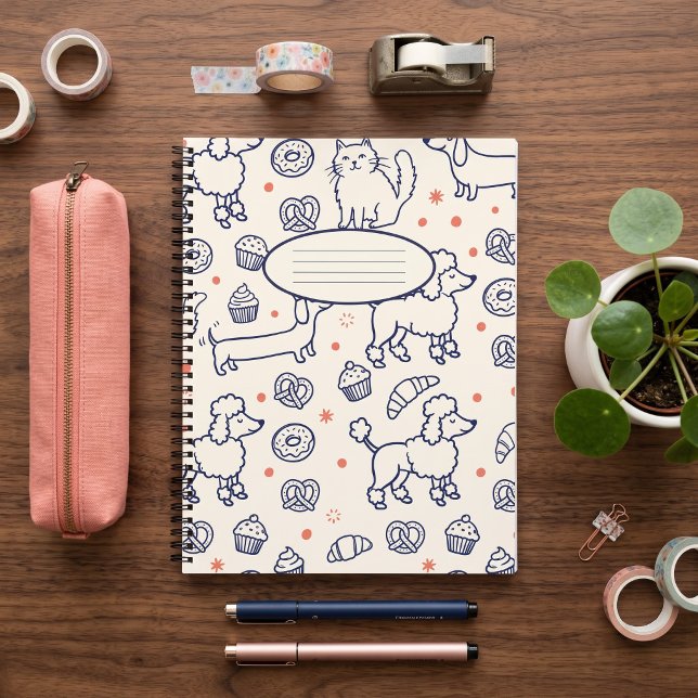 Poodles Dachshunds & Doughnuts Notebook (Creator Uploaded)