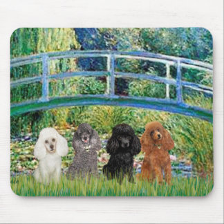 Poodles (four) - Bridge Mouse Mat