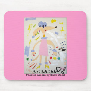 Poodles Galore Mouse Pad by Brian Dodd