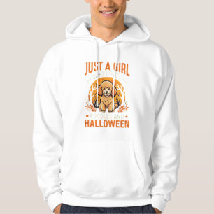 Poodles Halloween Girl Dog Lover Design_1 Hoodie