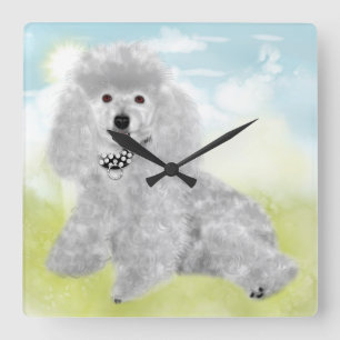Poodles Rule Wall Clock