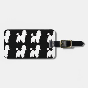 Poodles Travel Luggage Tag