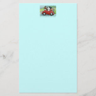 Poodles Vintage Convertible Scripture Stationery