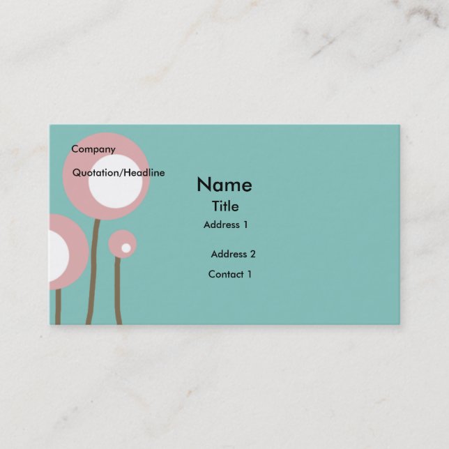 Poof Ball Business Card (Front)