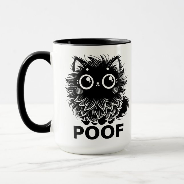 Poof Cat Mug (Left)