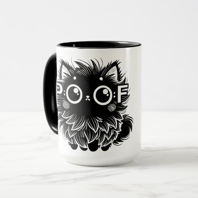 Poof Cat Mug (Front Left)