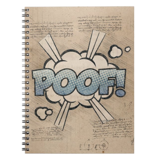 POOF! Vintage Comic Book Steampunk Pop Art (Front)