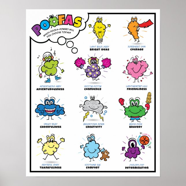 POOFA POWERS Character Poster (Front)
