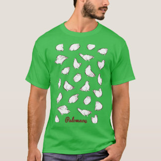 Poofy Pigeons white 1 T-Shirt