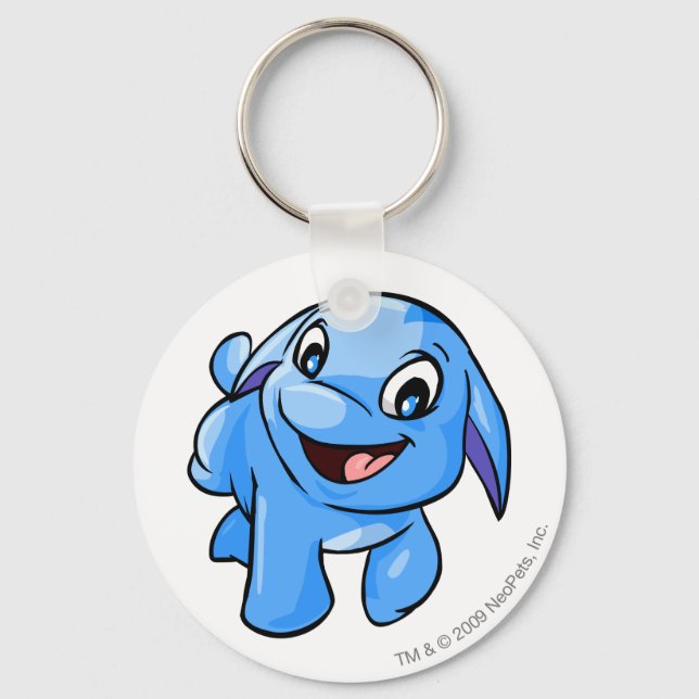 Poogle Blue Key Ring (Front)