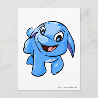 Poogle Blue Postcard