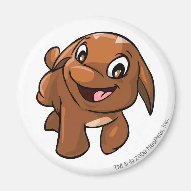Poogle Brown Magnet (Front)