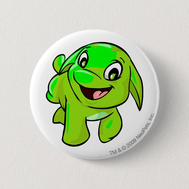 Poogle Glowing 6 Cm Round Badge (Front)