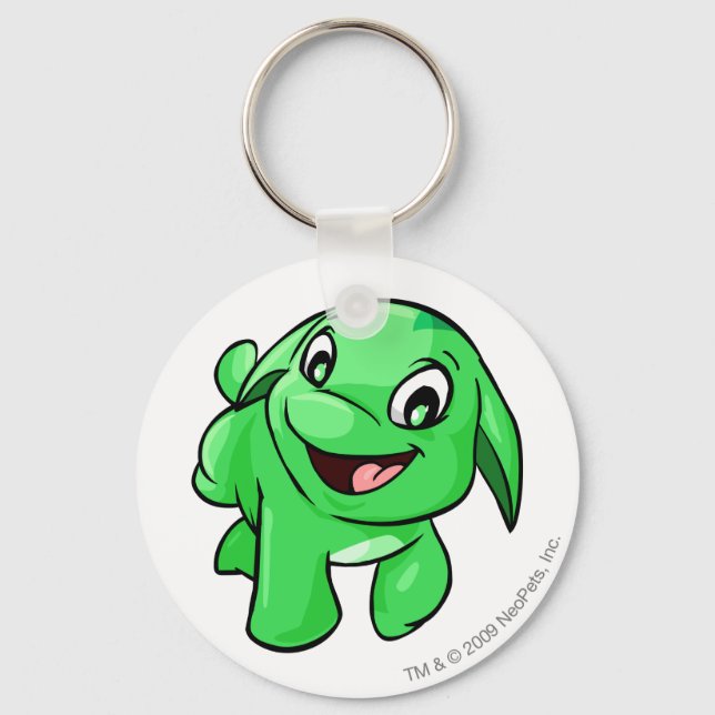 Poogle Green Key Ring (Front)