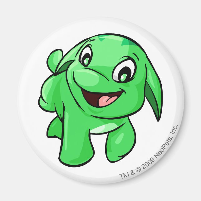 Poogle Green Magnet (Front)