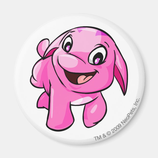Poogle Pink Magnet (Front)