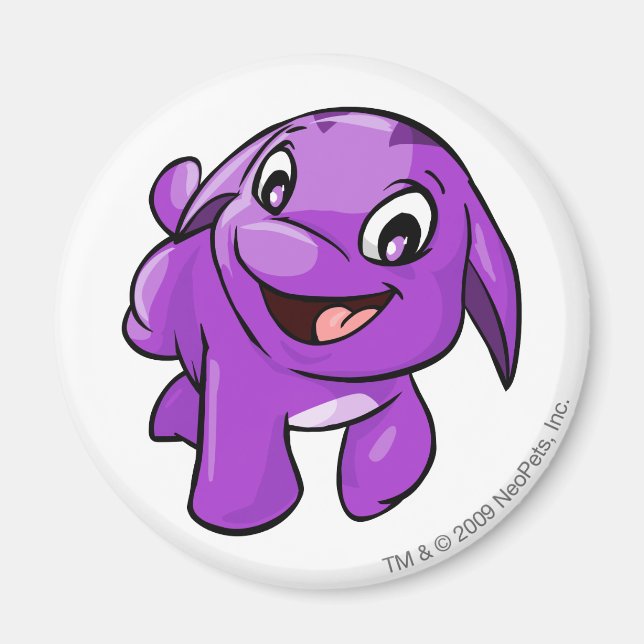 Poogle Purple Magnet (Front)