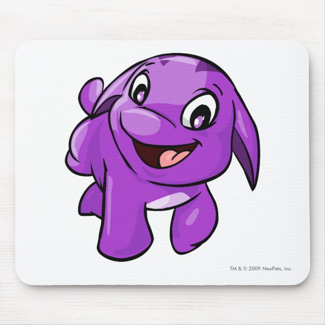 Poogle Purple Mouse Mat (Front)