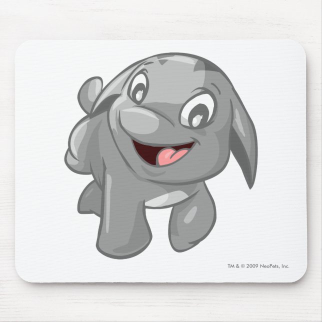 Poogle Silver Mouse Mat (Front)