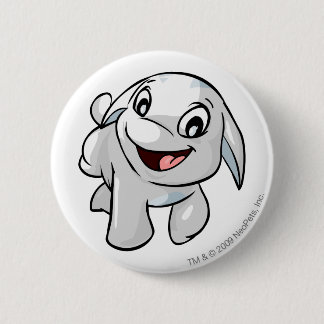 Poogle White 6 Cm Round Badge