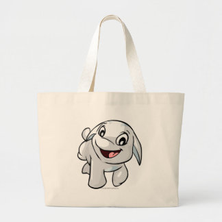 Poogle White Large Tote Bag