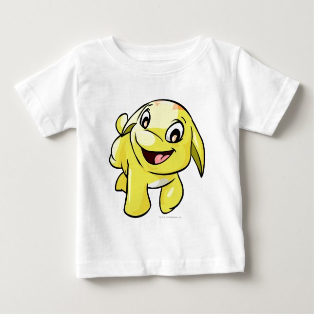 Poogle Yellow Baby T-Shirt (Front)