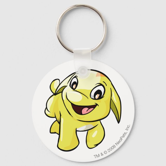 Poogle Yellow Key Ring (Front)