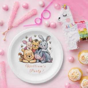 Pooh & Friends Pastel Paper Plate