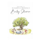 Pooh & Pals Watercolor Welcome Baby Shower Sign