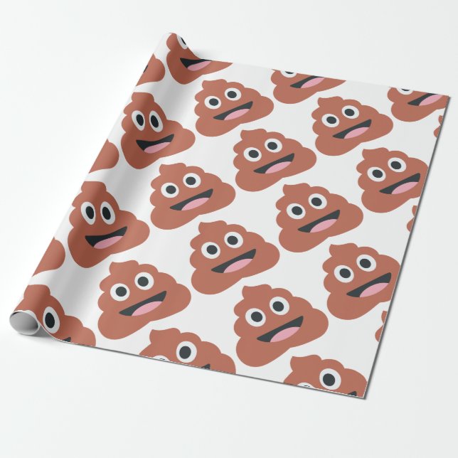 Pooh Twitter Emoji Wrapping Paper (Unrolled)