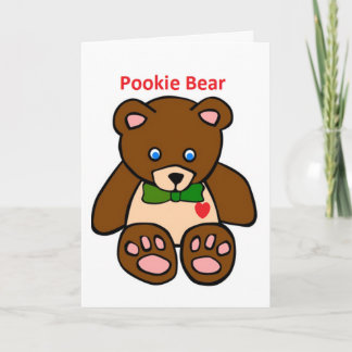 Pookie Bear Card Holiday Card