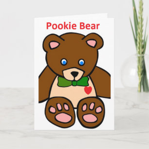 Pookie Bear Card Holiday Card