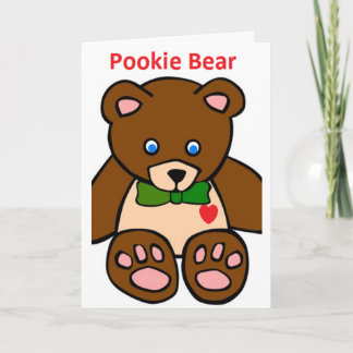 Pookie Bear Card Holiday Card