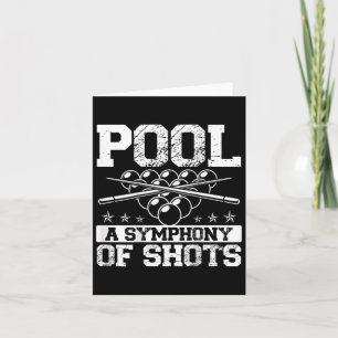 Pool A Symphony Of Shots Ckprint Pool Player  Card
