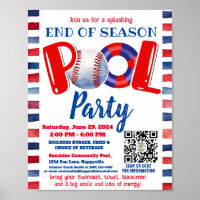 Pool and Baseball party