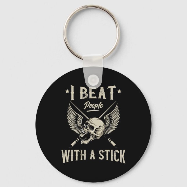 Pool And Snooker Player12  Key Ring (Front)